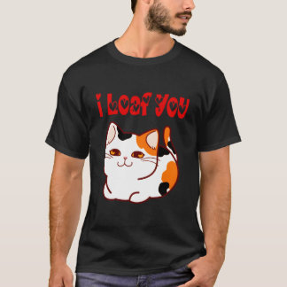 Ich liebe dich Katze Wortwitz Humor T-Shirt