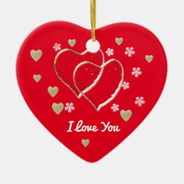 Ich Liebe dich Keramik Ornament