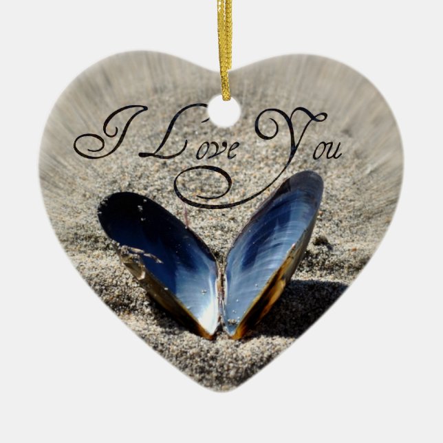 Ich Liebe dich Keramik Ornament (Vorne)