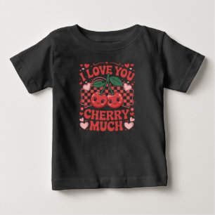 Ich liebe dich Kirsche viel Groovy süße Frucht Val Baby T-shirt