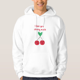 Ich liebe dich Kirsche viel Valentinstag Hoodie