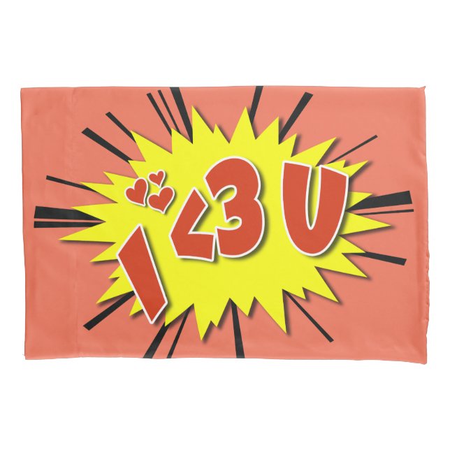 Ich Liebe dich Kissenbezug (Vorderseite)