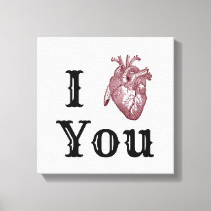 Ich liebe Dich Leinwanddruck