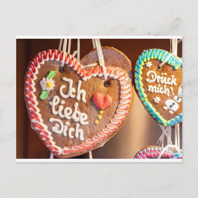 Ich liebe Dich - Liebesgrüße aus dem Briefkasten! Postkarte (Vorderseite)