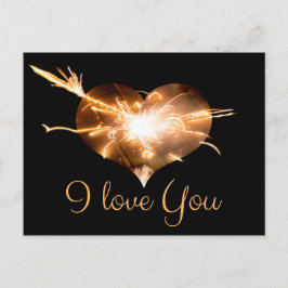 Ich liebe Dich - Liebesgrüße aus dem Briefkasten! Postkarte