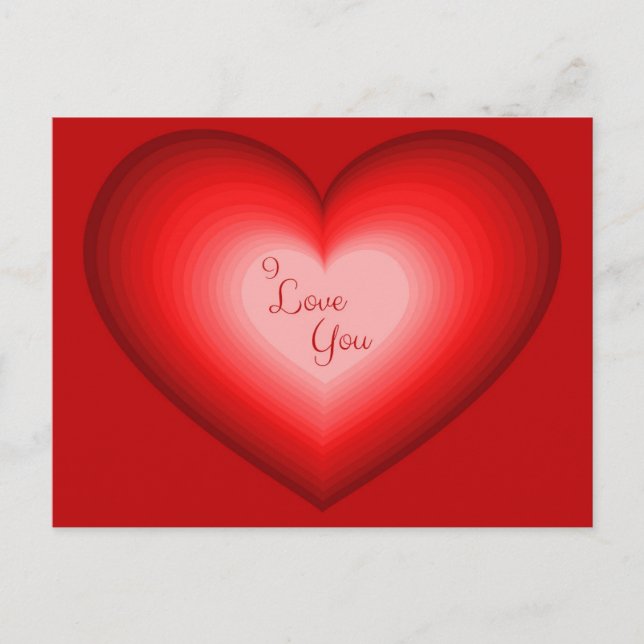 Ich liebe Dich - Liebesgrüße aus dem Briefkasten! Postkarte (Vorderseite)