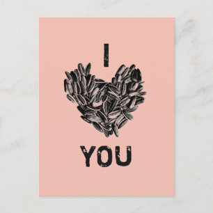 "Ich liebe Dich" Lustig Süß Cool Einzigartig Postkarte