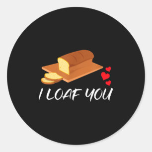 Ich liebe dich - Lustiger Valentinstag  Runder Aufkleber