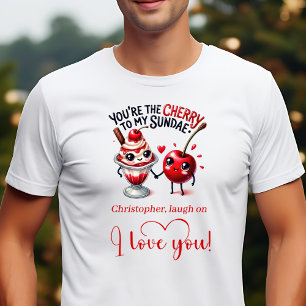 Ich liebe dich Lustiges Lebensmittel-Geschenk Vale T-Shirt