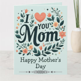 Ich liebe dich Mama Blumenkranz - Alles Gute zum M Karte