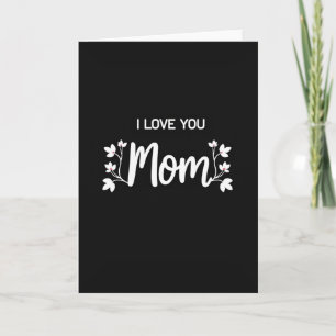 Ich liebe dich Mama Einfache Nachricht Karte
