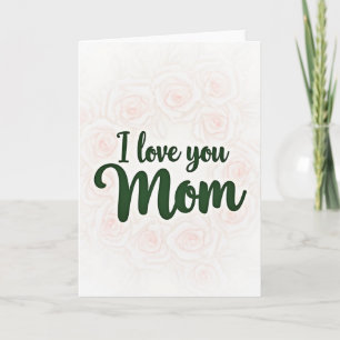 Ich liebe dich Mama Elegante Karte