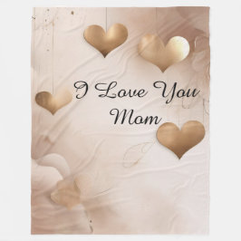 Ich liebe dich Mama Fleecedecke