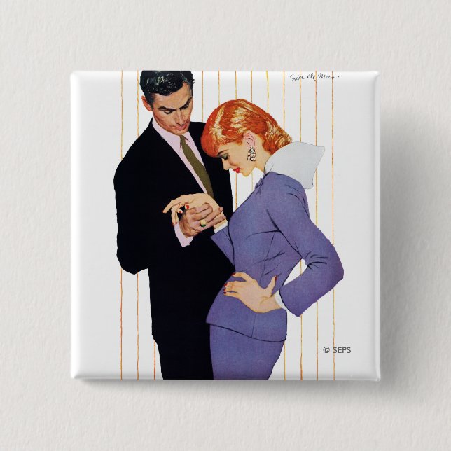 Ich Liebe dich, Mama Girl Button (Vorderseite)