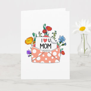 Ich liebe dich Mama Glücklicher Muttertag Karte