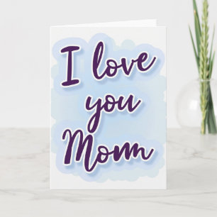 Ich liebe dich Mama Grußkarte Karte