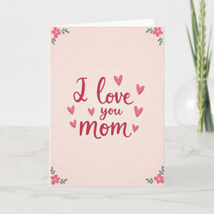 Ich liebe dich Mama Grußkarte Karte