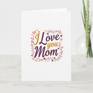 Ich liebe dich Mama Grußkarte Karte