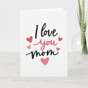 Ich liebe dich Mama Grußkarte Karte