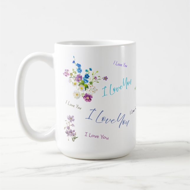Ich liebe dich Mama Kaffeetasse (Links)