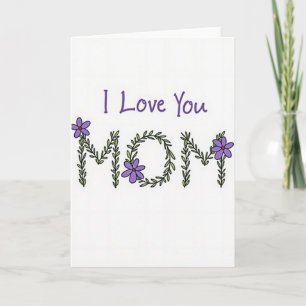 Ich liebe dich Mama Künstlerische Karte