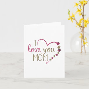 Ich liebe dich Mama Muttertag Karte