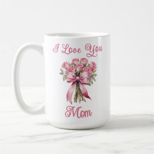 Ich liebe Dich Mama Rosa Tasse – Muttertagsgeschen