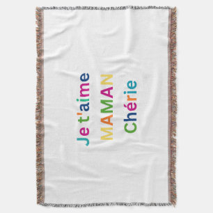 "Ich liebe dich MAMA Schatz" Kuscheldecke Decke