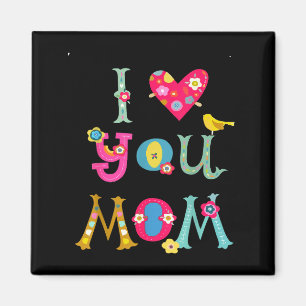 Ich liebe dich Mama süße Mama Muttertag Magnet