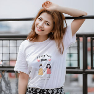 Ich liebe dich Mama T-Shirt. Süßes Muttertagsgesch T-Shirt