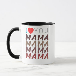 Ich liebe dich Mama Tasse Süßes Muttertagsgesche
