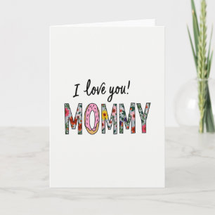 Ich liebe dich Mami Art Card Karte