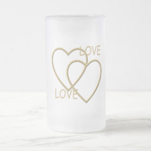 Ich Liebe dich Mattglas Bierglas