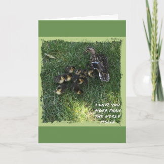 Ich Liebe dich mehr als die Welt selbst Karte