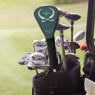 Ich liebe dich mehr als du Golf liebst   Monogramm Headcover