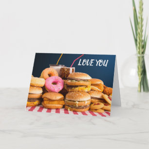 ICH "LIEBE" DICH MEHR ALS **ESSEN** KARTE