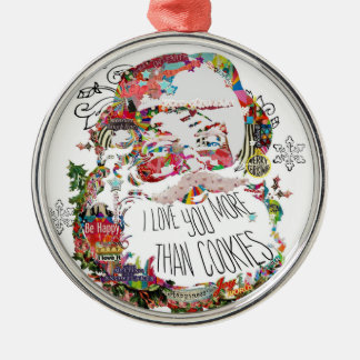 Ich liebe dich mehr als Kekse Ornament Aus Metall