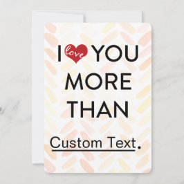 Ich Liebe dich mehr als lustiges Valentinstag Feiertagskarte