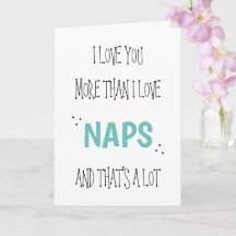 Ich liebe dich mehr als Nickerchen zum Valentinsta
