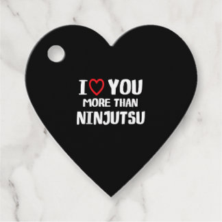 Ich liebe dich mehr als Ninjutsu Lustiges Geschenk Geschenkanhänger