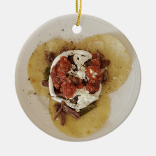 Ich Liebe dich mehr als Tacos Weihnachten Keramik Ornament
