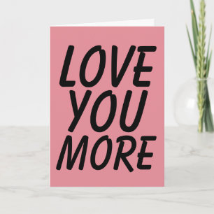 ICH LIEBE DICH MEHR GRUßKARTEN KARTE