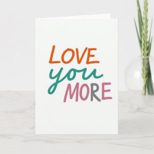 Ich liebe dich mehr Karte
