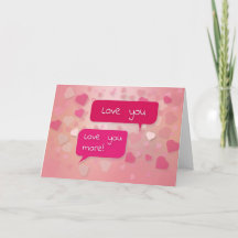 ICH LIEBE DICH MEHR, LIEBESKARTE
