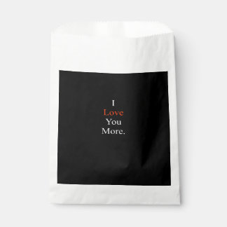 Ich liebe dich, mehr minimales Design Geschenktütchen