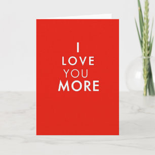 Ich liebe dich mehr Romantische Karte