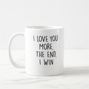 Ich liebe dich mehr zeitgenössische Typografie Kaffeetasse