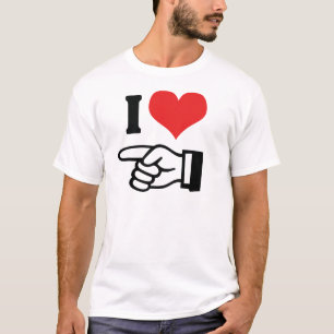 Ich liebe dich - mit zeigendem Finger T-Shirt