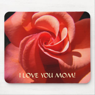 ICH LIEBE DICH MUTTER! Geschenk-Mauspad Mütter Ros Mousepad