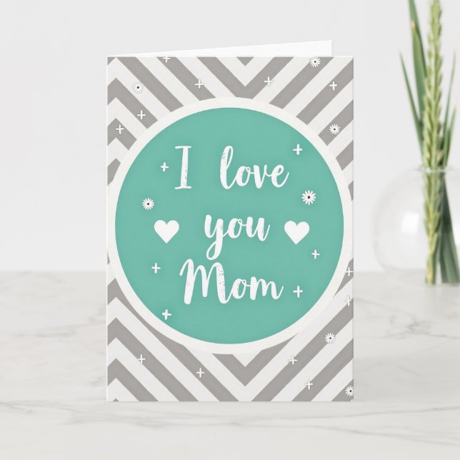 Ich liebe dich, Mutter Grafikkarte Karte (Vorderseite)